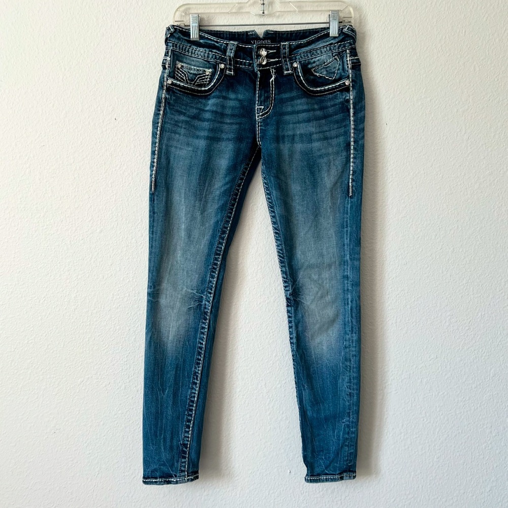 Vigoss Women's Skinny Jeans - Blue